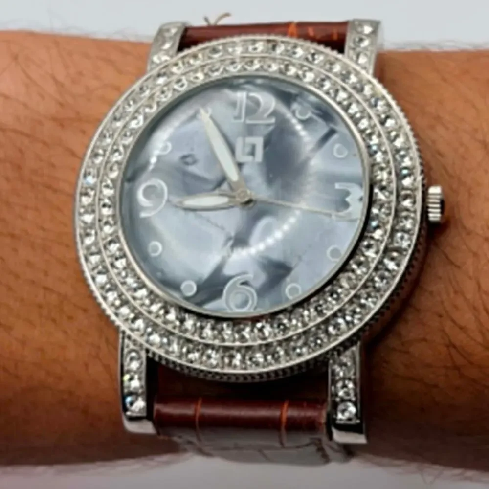 Silver & Brown Men's Watch